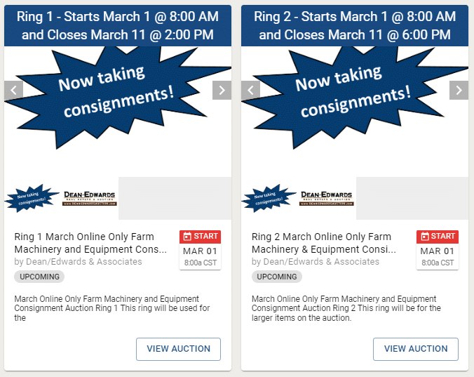 Online Only Auctions South Dakota Auction Pages